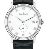 Blancpain Villeret Jour Date Steel & Black Alligator Men's Watch - 6652 1127 55B