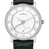 Blancpain Villeret Ultraplate Date Retrograde Seconds Black Alligator Men's Watch - 6653Q 1127 55B