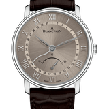 Blancpain Villeret Ultraplate Date Retrograde Seconds Brown Alligator Men's Watch - 6653Q 1504 55A