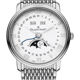 Blancpain Villeret Quantieme Complet Steel Mille Mailles Men's Watch - 6654 1127 MMB