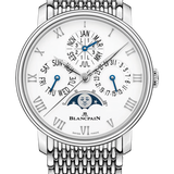 Blancpain Villeret Quantieme Perpetuel Phases de Lune Steel Men's Watch - 6656 1127 MMB
