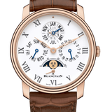 Blancpain Villeret Quantieme Perpetuel 8 Jours Red Gold Alligator Men's Watch - 6659 3631 55B