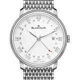 Blancpain Villeret GMT Date Steel Mille Mailles Men's Watch - 6662 1127 MMB