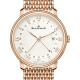Blancpain Villeret GMT Date Red Gold Mille Mailles Men's Watch - 6662 3642 MMB