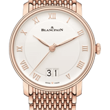 Blancpain Villeret Grande Date Mille Mailles Red Gold Men's Watch - 6669 3642 MMB