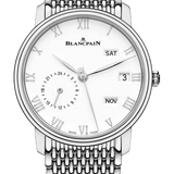 Blancpain Villeret Quantieme Annuel GMT Steel Mille Mailles Men's Watch - 6670 1127 MMB