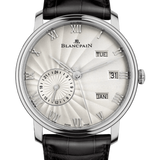 Blancpain Villeret Quantieme Annuel GMT White Gold Black Alligator Men's Watch - 6670 1542 55B