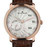 Blancpain Villeret Quantieme Annuel GMT Red Gold Brown Alligator Men's Watch - 6670 3642 55B