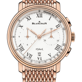 Blancpain Villeret Chronographe Flyback Pulsometre Red Gold Men's Watch - 6680F 3631 MMB