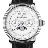 Blancpain Villeret Chronographe Monopoussoir Steel Alligator Men's Watch - 6685 1127 55B