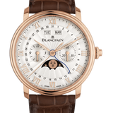 Blancpain Villeret Chronographe Monopoussoir Red Gold Alligator Men's Watch - 6685 3642 55B