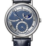 Breguet Classique 7137 - White Gold Case - Silver And Blue Dial - Blue Leather Strap - 7137BB/Y5/9VU