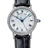 Breguet Classique 8068 - White Gold Case - Mother-Of-Pearl Dial - Black Leather Strap - 8068BB/52/964/DD00