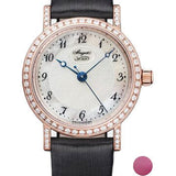 Breguet Classique 8068 - Rose Gold Case - Mother-Of-Pearl Dial - Black Satin Strap - 8068BR/59/764/DD00