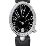 Breguet Reine de Naples 8918 - White Gold Case - Black Grand Feu Enamel Dial - Black Satin Strap - 8918BB/2N/764/D00D