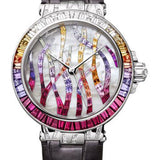 Breguet Marine Haute Joaillerie 9509 Ruby Poseidonia - White Gold Case - Mother-Of-Pearl Dial - Black Leather Strap - 9509BB/5R/984/RD0R