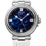 Breguet Marine Dame 9517 - Steel Case - Blue Dial - White Rubber Strap - 9517ST/E2/584