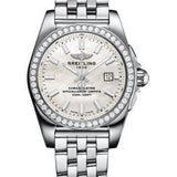 Breitling Galactic 29 SleekT Watch - Steel Case - Mother Of Pearl Dial - Steel Pilot Bracelet - A7234853/A784/791A