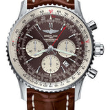 Breitling Navitimer B03 Chronograph Rattrapante 45 Watch - Steel - Panamerican Bronze Dial - Gold Croco Strap - Tang Buckle - AB031021/Q615/754P/A20BA.1