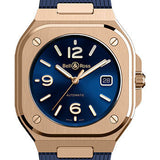 Bell & Ross BR 05 Blue Gold - Rubber Strap