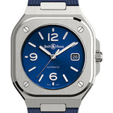 Bell & Ross BR 05 Blue Steel Watch - Blue Rubber Strap