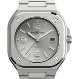 Bell & Ross BR 05 Grey Steel Watch - Steel Bracelet