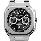 Bell & Ross Br_05 Chrono Black Steel - Steel Bracelet