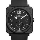 Bell & Ross BR S Black Matte Watch - Rubber Strap