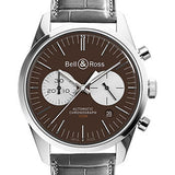 Bell & Ross BRV 126 Officer Brown Grey Alligator Limited Edition of 500 Watch