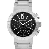 Bvlgari Chronograph Automatic Black Dial Stainless Steel Men's Watch/42mm BB42BSSDCH