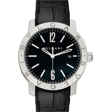 Bvlgari Automatic Black Dial Stainless Steel Men's Watch