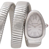 Bvlgari Serpenti Tubogas Silver Opaline Dial Ladies Watch 101911