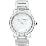 Bvlgari Automatic Mother of pearl Dial Stainless Steel Ladies Watch