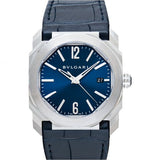 Bvlgari Octo Automatic Blue Dial Stainless Steel Men's Watch