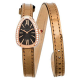 Bvlgari Serpenti Quartz Grey Dial Diamond Bezel Ladies Watch