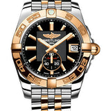 Breitling Galactic 36 Automatic Watch - Steel and 18K Rose Gold - Black Dial - Metal Bracelet - C37330121B1C1