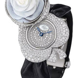 Breguet Secret de la Reine GJ24BB8548DDC3 - White Gold Case - Diamond Paved Dial - Black Satin Strap - GJ24BB8548/DDC3