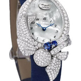 Breguet Les Volants de la Reine GJ28BB8924DDS8 - White Gold Case - Mother-Of-Pearl Dial - Blue Satin Strap - GJ28BB8924/DDS8