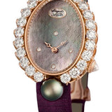 Breguet Perles ImpŽriales GJ29BB89245D58 - Rose Gold Case - Mother-Of-Pearl Dial - Purple Satin Strap - GJ29BR8924TDT8