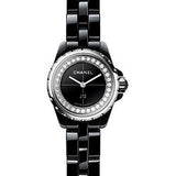 Chanel J12_XS Quartz Watch - 19mm Black Ceramic And Steel Case - Black Dial - Black Ceramic Bracelet - H5235