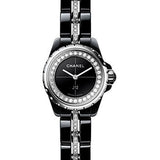 Chanel J12_XS Quartz Watch - 19mm Black Ceramic And Steel Case - Black Dial - Black Ceramic And Steel Bracelet - H5236