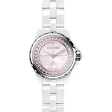 Chanel J12_XS Quartz Watch - 19mm White High-Tech Ceramic And Steel Case - Pink Mother Of Pearl Dial - White High-Tech Ceramic Bracelet Limited Edition of 1,200 - H5512