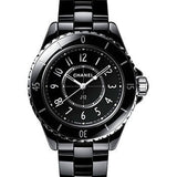 Chanel J12 Quartz Watch - 33mm Black Ceramic And Steel Case - Black Dial - Black Ceramic Bracelet - H5695