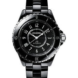 Chanel J12 Automatic Watch - 33mm Black Ceramic And Steel Case - Black Dial - Black Ceramic Bracelet - H5696