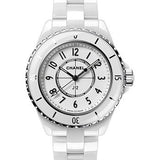 Chanel J12 Quartz Watch - 33mm White Ceramic And Steel Case - White Dial - White Ceramic Bracelet - H5698
