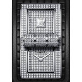 Chanel CODE COCO Quartz Watch - White Gold Case - Diamond Bezel - Double White Gold Dial - Black Strap Limited Edition of 20 - H6018