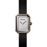 Chanel Premiere Velours Quartz Watch - Yellow Gold Case - Black Rubber Strap - H6126