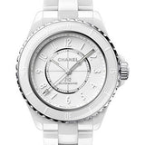 Chanel J12 Phantom Automatic Watch - 38mm White Ceramic And Steel Case - White Dial - White Ceramic Bracelet - H6186