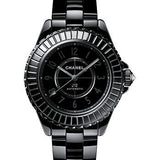 Chanel J12 - 33mm Black Ceramic And Steel Case - Black Dial - Black Ceramic Bracelet - H6784