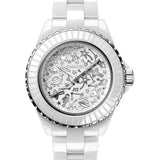 Chanel J12 COSMIC Quartz Watch, 33 MM - 33mm White Ceramic And Steel Case - White Diamond Dial - White Ceramic Bracelet - H7990